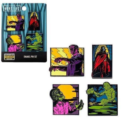 Loungefly Universal Monsters 4-Piece Pin Set - Entertainment Earth Exclusive - by Loungefly | Buy at ToyShnip