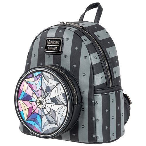 Loungefly Wednesday Nevermore Mini-Backpack - Entertainment Earth Exclusive - by Loungefly | Buy at ToyShnip