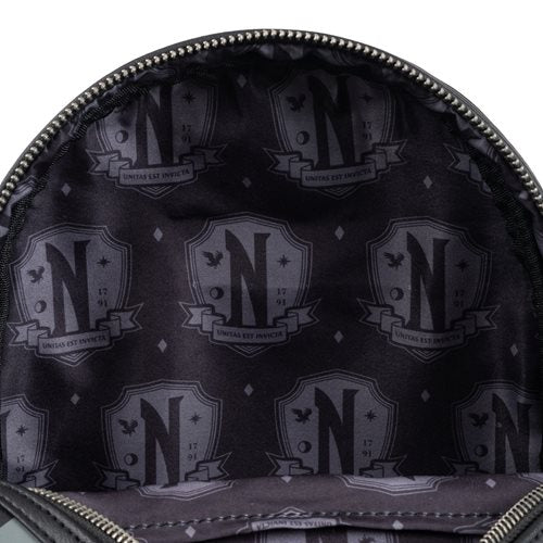 Loungefly Wednesday Nevermore Mini-Backpack - Entertainment Earth Exclusive - by Loungefly | Buy at ToyShnip