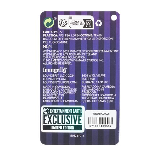 Loungefly Wednesday Nevermore Mini-Backpack - Entertainment Earth Exclusive - by Loungefly | Buy at ToyShnip