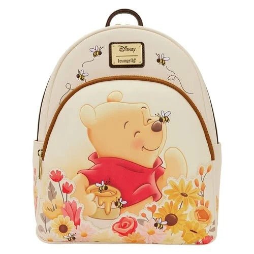 Loungefly Winnie the Pooh Floral Bee Mid - Size Backpack - by Loungefly