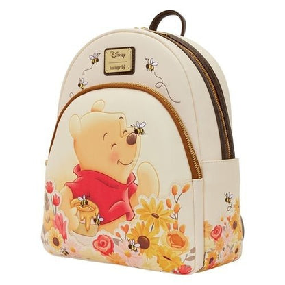 Loungefly Winnie the Pooh Floral Bee Mid - Size Backpack - by Loungefly
