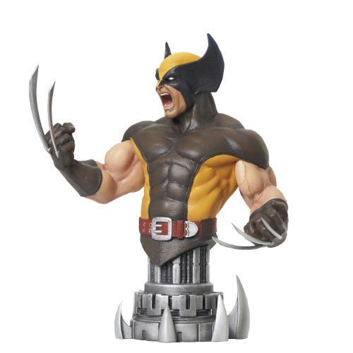 Marvel Comic Brown Wolverine 1/7 Scale Resin Bust - by Diamond Select | Buy at ToyShnip