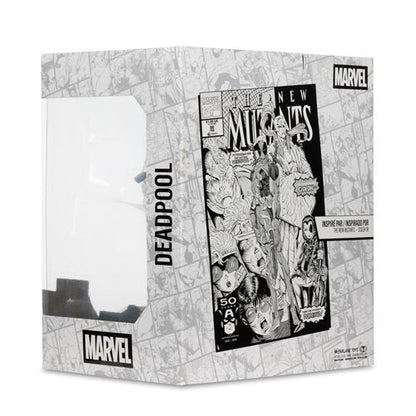 Marvel Deadpool The New Mutants 98 Line Art 1:10 Scale Posed Figure with Scene - Gold Label Exclusive - by McFarlane Toys