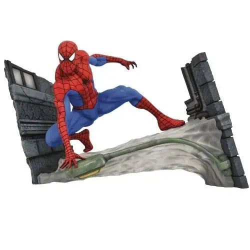 Marvel Gallery Spider-Man Webbing PVC Diorama - by Diamond Select | Buy at ToyShnip