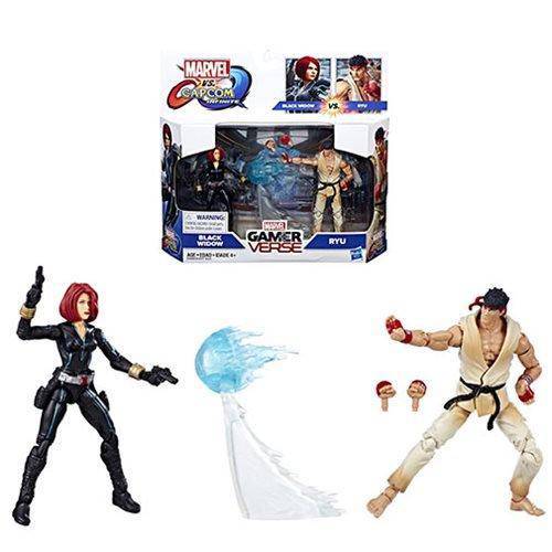 Marvel Gamerverse Marvel vs. Capcom Black Widow vs. Ryu 3 3/4-Inch Action Figure 2-Pack - by Hasbro | Buy at ToyShnip