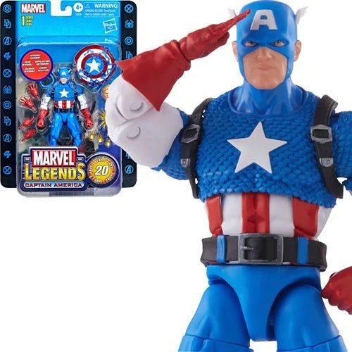 Marvel Legends 20th Anniversary Series 1 Captain America 6 - inch Action Figure - by Hasbro