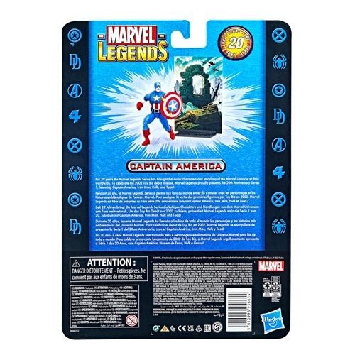 Marvel Legends 20th Anniversary Series 1 Captain America 6 - inch Action Figure - by Hasbro