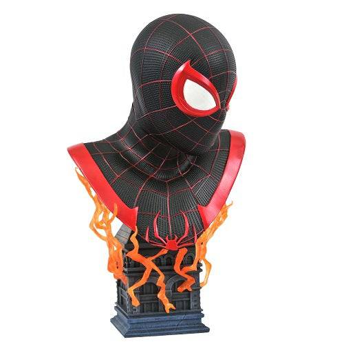 Marvel Legends in 3D PS5 Miles Morales 1/2 Scale Resin Bust - by Diamond Select | Buy at ToyShnip