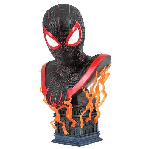 Marvel Legends in 3D PS5 Miles Morales 1/2 Scale Resin Bust - by Diamond Select | Buy at ToyShnip