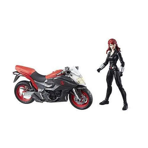 Marvel Legends Vehicle Series 6-inch Black Widow with Motorcycle - by Hasbro | Buy at ToyShnip