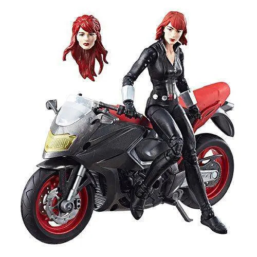 Marvel Legends Vehicle Series 6-inch Black Widow with Motorcycle - by Hasbro | Buy at ToyShnip