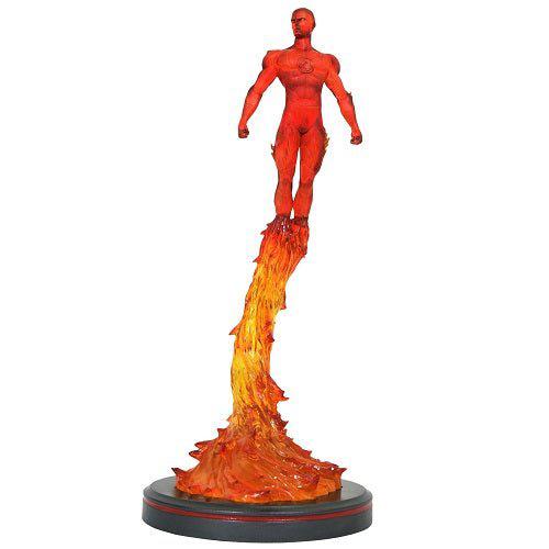 Marvel Premier Collection Comic Human Torch Statue - by Diamond Select | Buy at ToyShnip