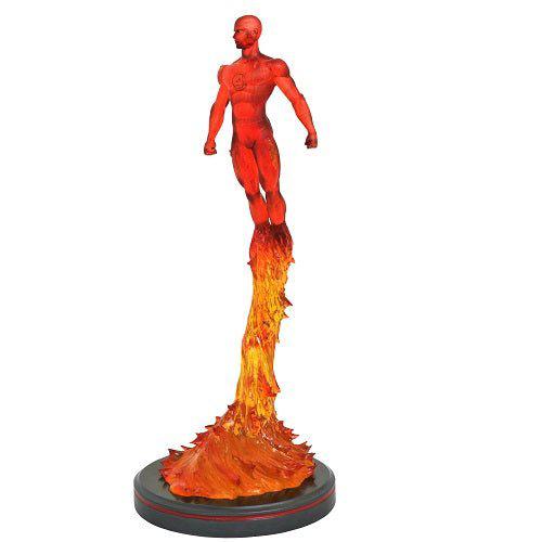 Marvel Premier Collection Comic Human Torch Statue - by Diamond Select | Buy at ToyShnip