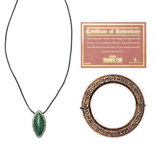 Marvel Shang-Chi Necklace and Glow-in-the-Dark Bracelet Ring Prop Replica Set – Entertainment Earth Exclusive - by Salesone Studios | Buy at ToyShnip