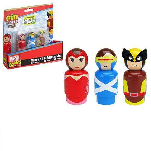 Marvel’s Mutants Pin Mates Wooden Collectibles Set of 3 – Convention Exclusive - by Bif Bang Pow! | Buy at ToyShnip