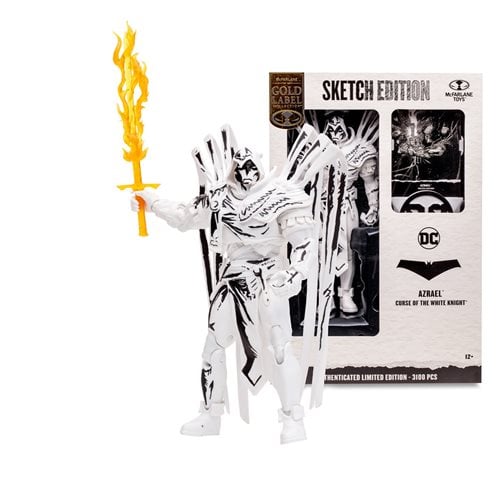 McFarlane Toys DC Multiverse Azrael Curse of the White Knight Sketch Gold Label 7 - Inch Action Figure - Entertainment Earth Exclusive - by McFarlane Toys