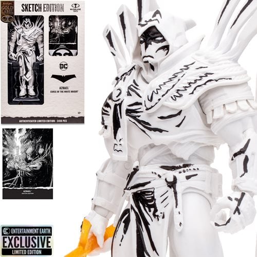 McFarlane Toys DC Multiverse Azrael Curse of the White Knight Sketch Gold Label 7 - Inch Action Figure - Entertainment Earth Exclusive - by McFarlane Toys