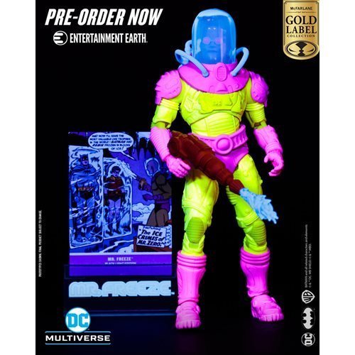 McFarlane Toys DC Multiverse Mr. Freeze Black Light Gold Label 7 - Inch Scale Action Figure - Entertainment Earth Exclusive - by McFarlane Toys