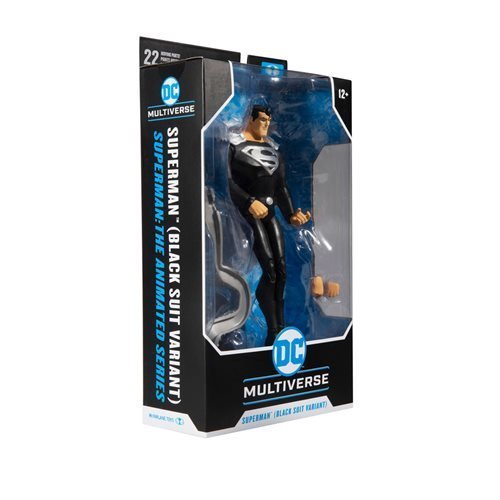 McFarlane Toys DC Multiverse Superman Black Suit Superman: The Animated Series 7 - Inch Scale Action Figure - by McFarlane Toys