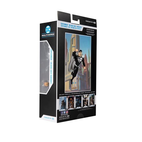 McFarlane Toys DC Multiverse Superman Black Suit Superman: The Animated Series 7 - Inch Scale Action Figure - by McFarlane Toys