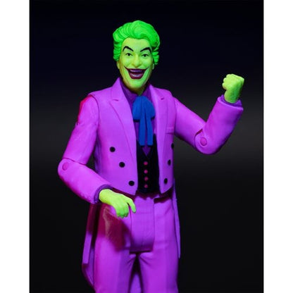 McFarlane Toys DC Retro The Joker Batman: Classic TV Series Black Light Gold Label 6 - Inch Action Figure - Entertainment Earth Exclusive - by McFarlane Toys