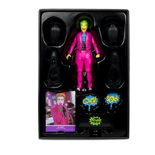 McFarlane Toys DC Retro The Joker Batman: Classic TV Series Black Light Gold Label 6 - Inch Action Figure - Entertainment Earth Exclusive - by McFarlane Toys