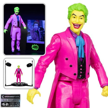 McFarlane Toys DC Retro The Joker Batman: Classic TV Series Black Light Gold Label 6 - Inch Action Figure - Entertainment Earth Exclusive - by McFarlane Toys