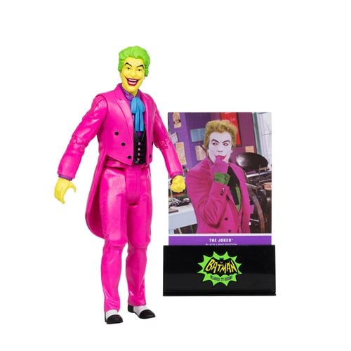 McFarlane Toys DC Retro The Joker Batman: Classic TV Series Black Light Gold Label 6 - Inch Action Figure - Entertainment Earth Exclusive - by McFarlane Toys