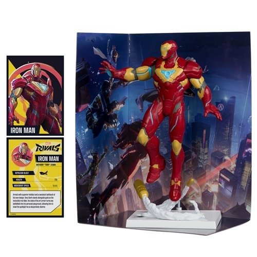 McFarlane Toys Marvel Rivals Iron Man 1:6 Scale Posed Figure with Scene and Comic - by McFarlane Toys