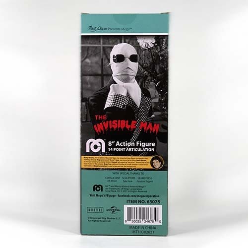 Mego Action Figure 8 Inch The Invisible Man (Box) - by Mego | Buy at ToyShnip