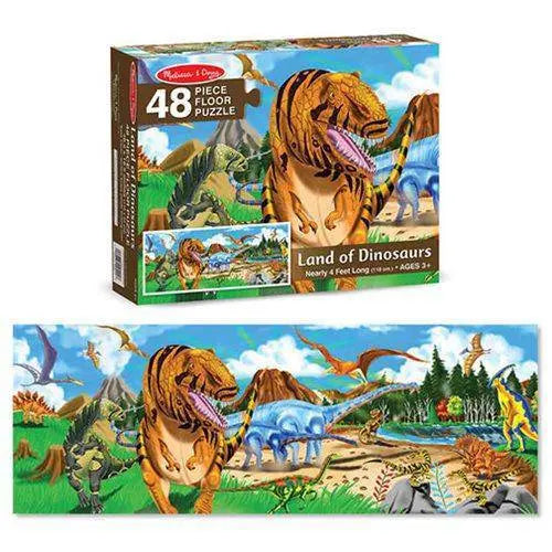 Melissa & Doug- Land of Dinosaur Floor Puzzle - by Melissa and Doug | Buy at ToyShnip