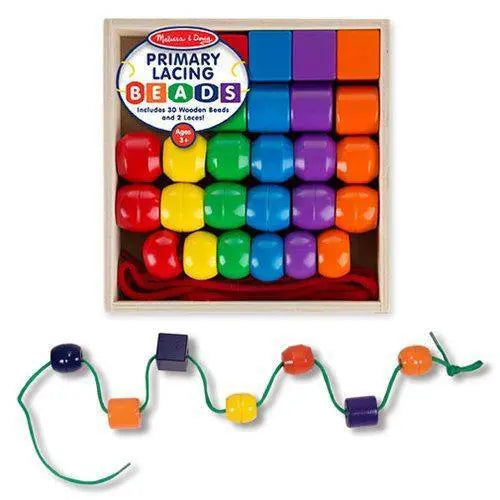 Melissa & Doug- Primary Lacing Beads - by Melissa and Doug | Buy at ToyShnip