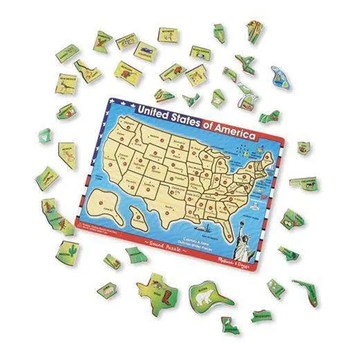 Melissa & Doug - U.S.A. Map Sound Puzzle - by Melissa and Doug | Buy at ToyShnip