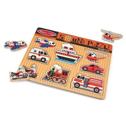 Mellisa & Doug- Vehicles Sound Puzzle - by Melissa and Doug | Buy at ToyShnip
