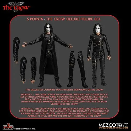 Mezco Toyz 5 Points The Crow Deluxe Figure Set - by Mezco Toyz | Buy at ToyShnip