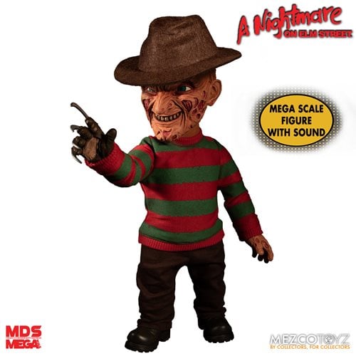 Mezco Toyz A Nightmare on Elm Street Freddy Krueger Talking 15-Inch Mega-Scale Doll - by Mezco Toyz | Buy at ToyShnip