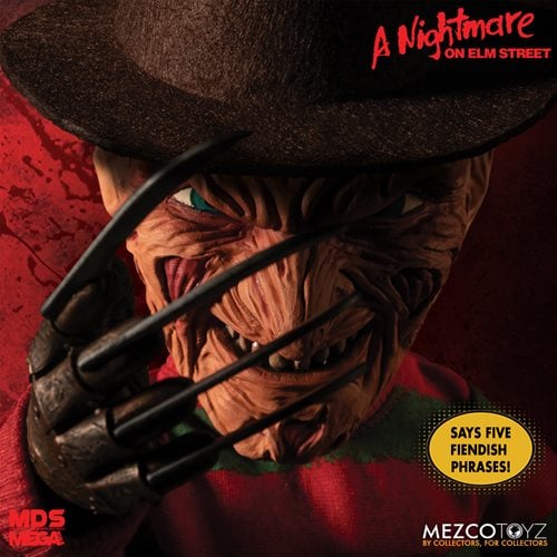 Mezco Toyz A Nightmare on Elm Street Freddy Krueger Talking 15-Inch Mega-Scale Doll - by Mezco Toyz | Buy at ToyShnip
