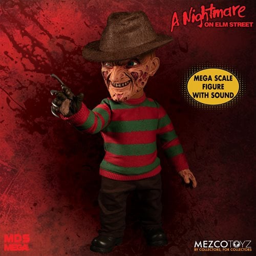 Mezco Toyz A Nightmare on Elm Street Freddy Krueger Talking 15-Inch Mega-Scale Doll - by Mezco Toyz | Buy at ToyShnip