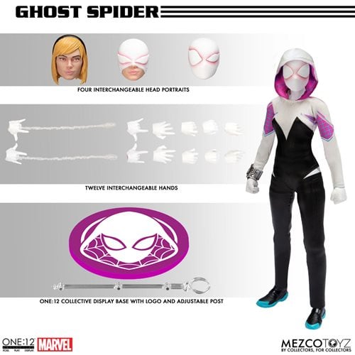 Mezco Toyz Ghost-Spider One:12 Collective Action Figure - by Mezco Toyz | Buy at ToyShnip