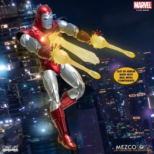 Mezco Toyz Iron Man Silver Centurion Edition One:12 Collective Action Figure - by Mezco Toyz