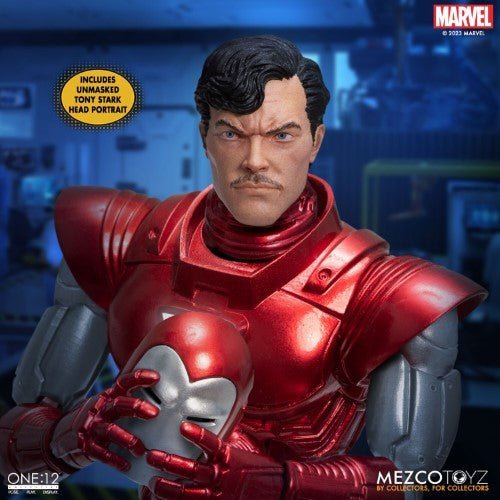 Mezco Toyz Iron Man Silver Centurion Edition One:12 Collective Action Figure - by Mezco Toyz
