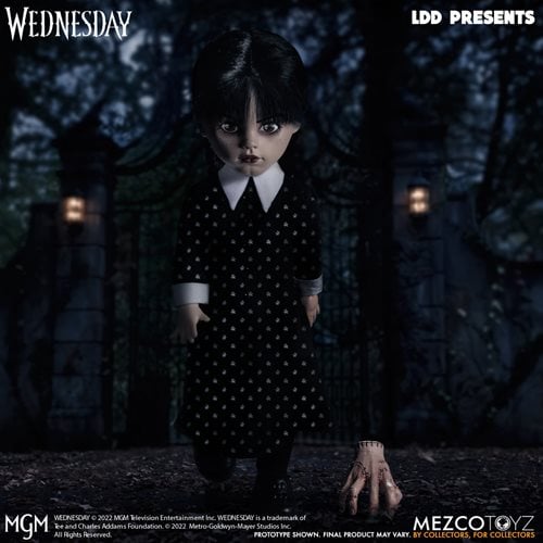 Mezco Toyz LDD Presents Wednesday Addams 10 - Inch Doll - by Mezco Toyz