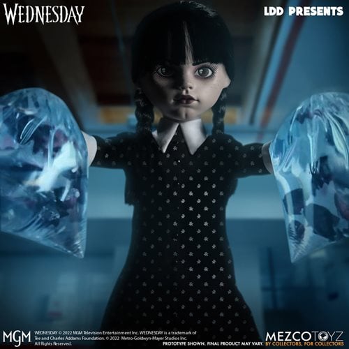 Mezco Toyz LDD Presents Wednesday Addams 10 - Inch Doll - by Mezco Toyz