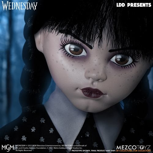 Mezco Toyz LDD Presents Wednesday Addams 10 - Inch Doll - by Mezco Toyz