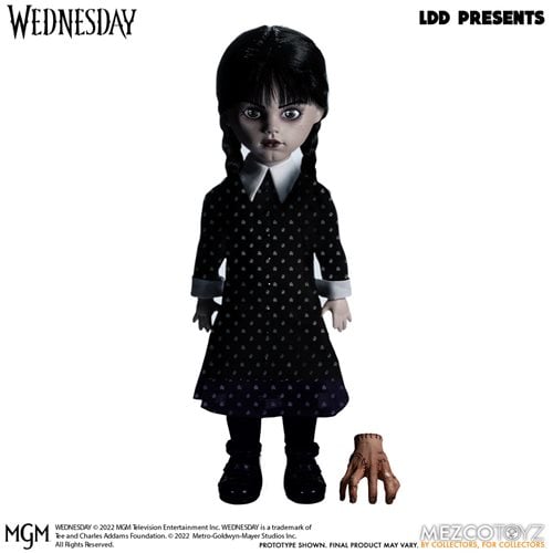 Mezco Toyz LDD Presents Wednesday Addams 10 - Inch Doll - by Mezco Toyz