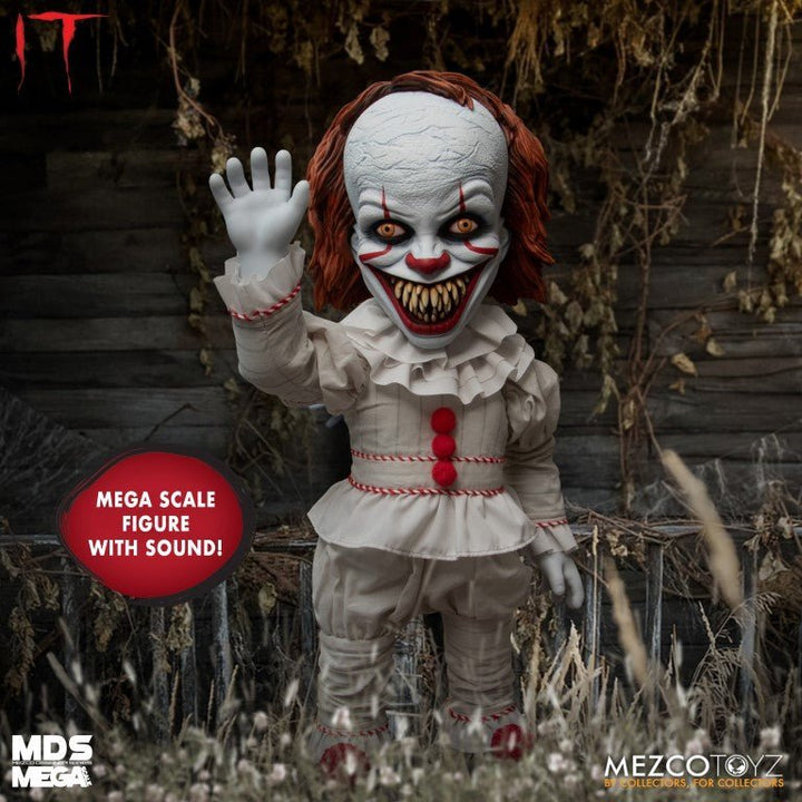 Mezco Toyz MDS Mega Scale IT: Talking Sinister Pennywise 15-Inch Doll - by Mezco Toyz | Buy at ToyShnip