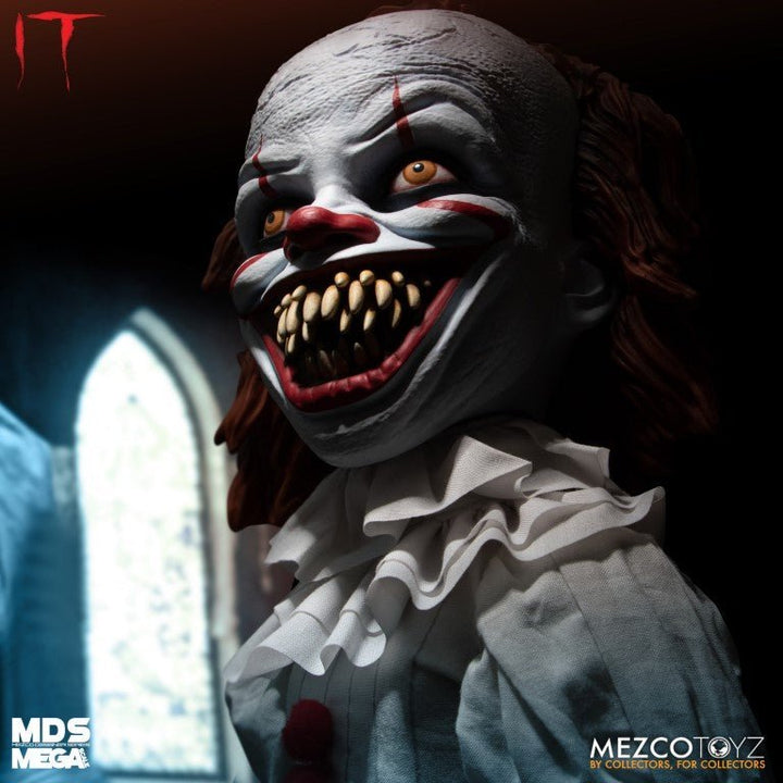 Mezco Toyz MDS Mega Scale IT: Talking Sinister Pennywise 15-Inch Doll - by Mezco Toyz | Buy at ToyShnip