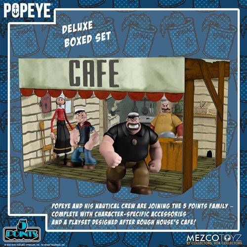 Mezco Toyz Popeye 5 Points Deluxe Box Set - by Mezco Toyz | Buy at ToyShnip