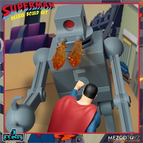 Mezco Toyz Superman (1941): The Mechanical Monsters 5 Points Deluxe Boxed Set - by Mezco Toyz | Buy at ToyShnip